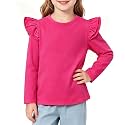 Magic Park 1-14Y Toddler Girl Cotton T Shirt Kids Ruffle Tee Top