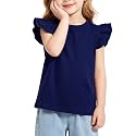 Magic Park 1-14Y Toddler Girl Cotton T Shirt Kids Ruffle Tee Top