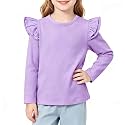 Magic Park 1-14Y Toddler Girl Cotton T Shirt Kids Ruffle Tee Top