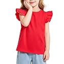 Magic Park 1-14Y Toddler Girl Cotton T Shirt Kids Ruffle Tee Top
