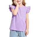 Magic Park 1-14Y Toddler Girl Cotton T Shirt Kids Ruffle Tee Top
