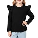 Magic Park 1-14Y Toddler Girl Cotton T Shirt Kids Ruffle Tee Top