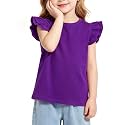 Magic Park 1-14Y Toddler Girl Cotton T Shirt Kids Ruffle Tee Top
