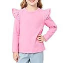 Magic Park 1-14Y Toddler Girl Cotton T Shirt Kids Ruffle Tee Top