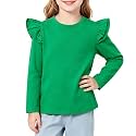 Magic Park 1-14Y Toddler Girl Cotton T Shirt Kids Ruffle Tee Top