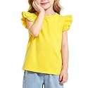 Magic Park 1-14Y Toddler Girl Cotton T Shirt Kids Ruffle Tee Top