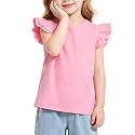 Magic Park 1-14Y Toddler Girl Cotton T Shirt Kids Ruffle Tee Top