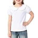 Magic Park 1-14Y Toddler Peter Pan Collar T-Shirt Girl Cotton Blouse