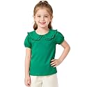 Magic Park 1-14Y Toddler Peter Pan Collar T-Shirt Girl Cotton Blouse