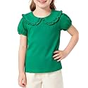 Magic Park 1-14Y Toddler Peter Pan Collar T-Shirt Girl Cotton Blouse