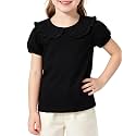 Magic Park 1-14Y Toddler Peter Pan Collar T-Shirt Girl Cotton Blouse