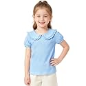 Magic Park 1-14Y Toddler Peter Pan Collar T-Shirt Girl Cotton Blouse