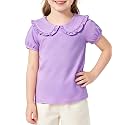 Magic Park 1-14Y Toddler Peter Pan Collar T-Shirt Girl Cotton Blouse