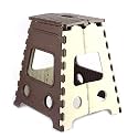 1Pc Portable Step Stool Super Strong Folding Stool Holds Up to 180 Kg - Lightweight Plastic Foldable Stool for Kids or Adults, Kitchen, Bathroom, Bedroom & Living Room - 22 Inch Multi