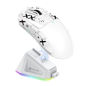 attack shark x11 59g lightweight wireless gaming mousergb magnetic charging docktri-mode-bt24g wirelesswired mouse with grip tape22000 dpi5 programmable buttons for pcmacwhiteampsticker