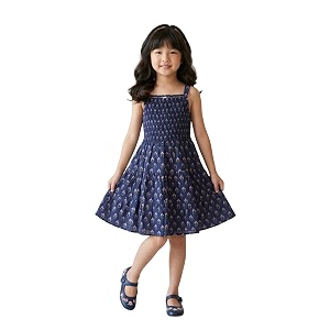 The Magic Wand Kids Girls Printed Cotton