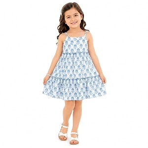 The Magic Wand Kids Girls Printed Cotton
