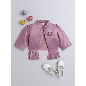 the magic wand stylish shrugs for kids baby girls full sleeves all over printed party wedding ethnic jacket perfect for any dress