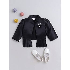 the magic wand stylish shrugs for kids baby girls full sleeves all over printed party wedding ethnic jacket perfect for any dress