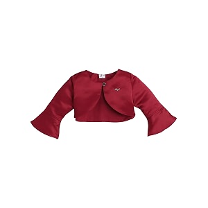 the magic wand stylish shrugs for kids baby girls full sleeves all over printed party wedding ethnic jacket perfect for any dress