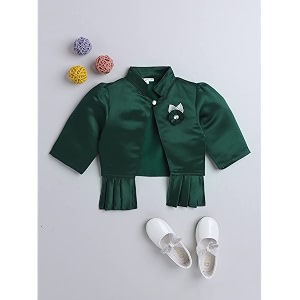 the magic wand stylish shrugs for kids baby girls full sleeves all over printed party wedding ethnic jacket perfect for any dress