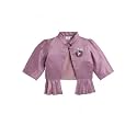 The Magic Wand Stylish Shrugs for Kids Baby Girls, Full Sleeves All Over Printed Party, Wedding, Ethnic Jacket Perfect for Any Dress