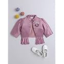 The Magic Wand Stylish Shrugs for Kids Baby Girls, Full Sleeves All Over Printed Party, Wedding, Ethnic Jacket Perfect for Any Dress