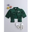The Magic Wand Stylish Shrugs for Kids Baby Girls, Full Sleeves All Over Printed Party, Wedding, Ethnic Jacket Perfect for Any Dress