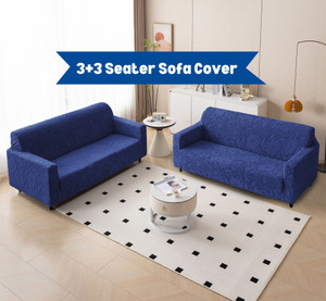 Magical Jacquard 33 Seater L-Shape Sofa Floral
