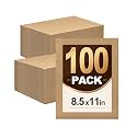 Magicheap 100 Pack Thick Corrugated Cardboard Sheets, 8.5in x 11in