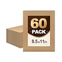 Magicheap 60 Pack Corrugated Cardboard Sheets, 8.5in x 11in