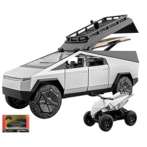 magicwand 132 scale die-cast cybertrruck camping car with 6 openable doorspull back action blinking headlights amp tail lightspack of 1colors as per stock