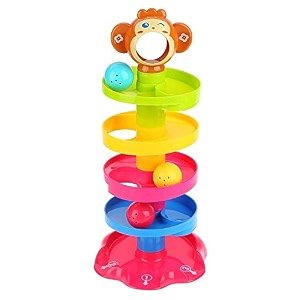 magicwand abs plastic ball drop rolling amp swirling tower ramp for baby and toddlers educational toymade in india3 yrs amp uppack of 1multi-colored