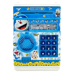 magicwand atm piggy bankmini atmcoin bank money saving box with passwordcartoon blue kids safe money bank for kids with auto grab note slot