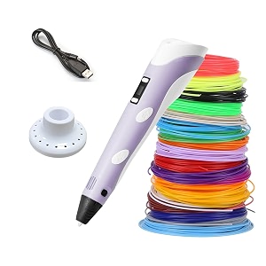 magicwand 3d pen with lcd display with filament adventurewith usb1 pen with 50 meter filaments extra