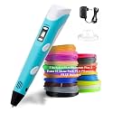 Magicwand 3D Pen with LCD Display with Filament Adventure【with Adaptor】【Pack of 1 Pen with 100 M Filaments Extra】