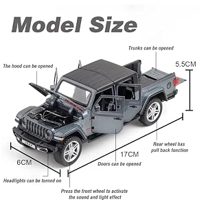 magicwand metal 132 scale die-cast with 6 openable doorspull back action blinking headlights amp tail lightspack of 1colors as per stock rubiicon jeeep