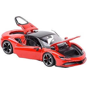 magicwand metal 132 scale die-cast metal ferrrari car with 6 openable doorspull back action blinking lightspack of 1colors as per stock