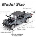 Magicwand® Metal 1:32 Scale Die-Cast with 6 Openable Doors,Pull Back Action, Blinking Headlights &amp; Tail Lights【Pack of 1】【Colors As Per Stock】 (Rubiicon Jeeep)