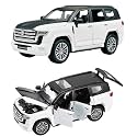 Magicwand® Metal 1:32 Scale Die-Cast Lland Cruiiser Metal Car with 6 Openable Doors,Pull Back Action, Blinking Headlights &amp; Tail Lights【Pack of 1】【Colors As Per Stock】
