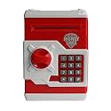 Magicwand Money Safe Kids Piggy Savings Bank with Electronic Lock (Red &amp; White)