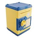Magicwand Money Safe Kids Piggy Savings Bank with Electronic Lock【3 Yrs &amp; Up】【Pack of 1】【Yellow &amp; Blue】