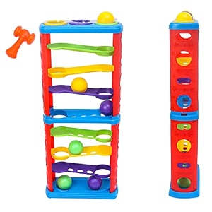 magicwand ball drop rolling amp swirlinglarge hammer ball tower ramp for baby and toddlersmade in indiapack of 1