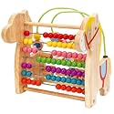 Magicwand® Wooden Multi Colored Early Learning Camel Shaped Abacus Beads Roller Maze for Kids
