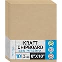 MagicWater Chipboard Sheet - 8x10 inch - 22 pt - 0.022" Thick - 10 Pack