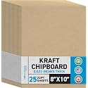 MagicWater Chipboard Sheet - 8x10 inch - 22 pt - 0.022" Thick - 25 Pack