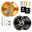 MAGICYOYO N11 Golden Blue Professional Unresponsive Yoyo Alloy Aluminum YoYo Ball + Accessories
