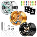 MAGICYOYO N11 Golden Blue Professional Unresponsive Yoyo Alloy Aluminum YoYo Ball + Accessories