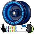 MAGICYOYO Responsive YoYo K1-Plus with Yoyo Sack + 3 Strings and Yo-Yo Glove Gift (Blue)