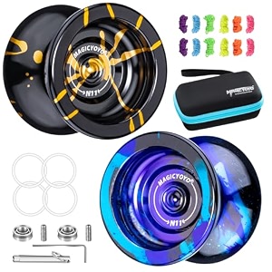 magicyoyo n11 professional unresponsive yoyo dual function alloy metal for beginner adults with flat bearing axle removal tool storage bag 12 strings